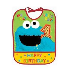 Sesame Street 1st Birthday Bib